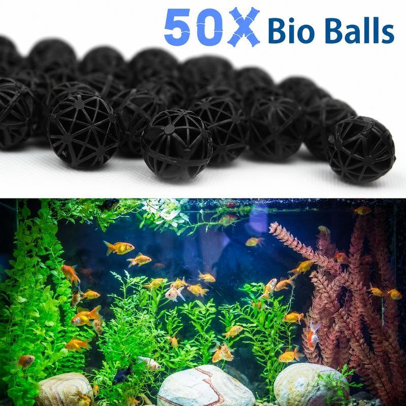 Marine Fish Tank - 50 Stück 16mm Aquarium Bio-Filterbälle Fischbecken