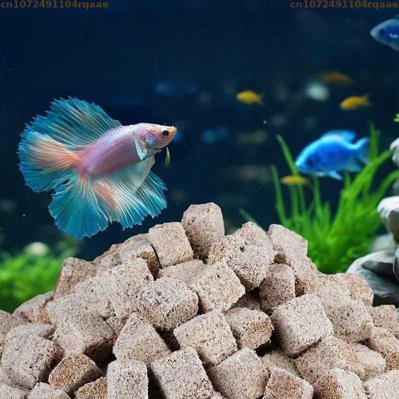 Marine Aquarium Cube - Natürlich gefriergetrocknete Blutwürmer, Tubifex-Würmer, proteinreiches Fischfutter