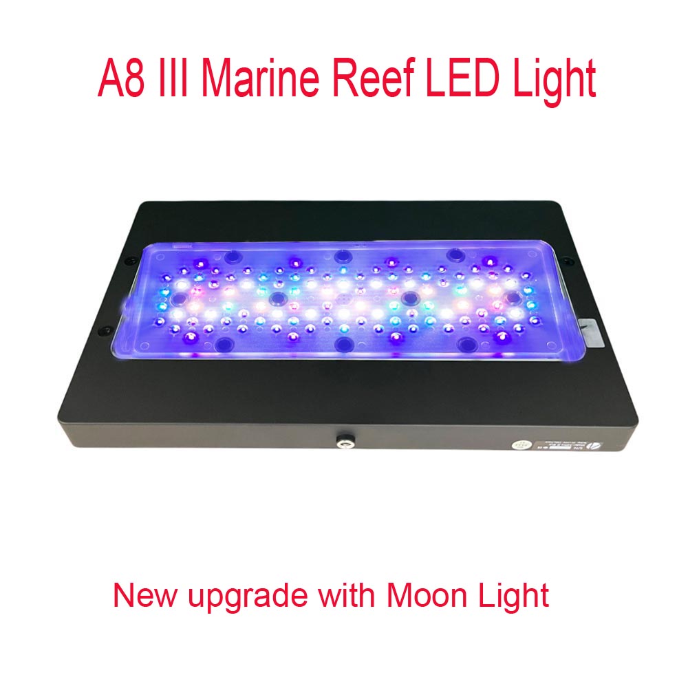 Reef Lighting - A8 III Moon Light Leistungsstarke Marine-Riff-Aquariumbeleuchtung,