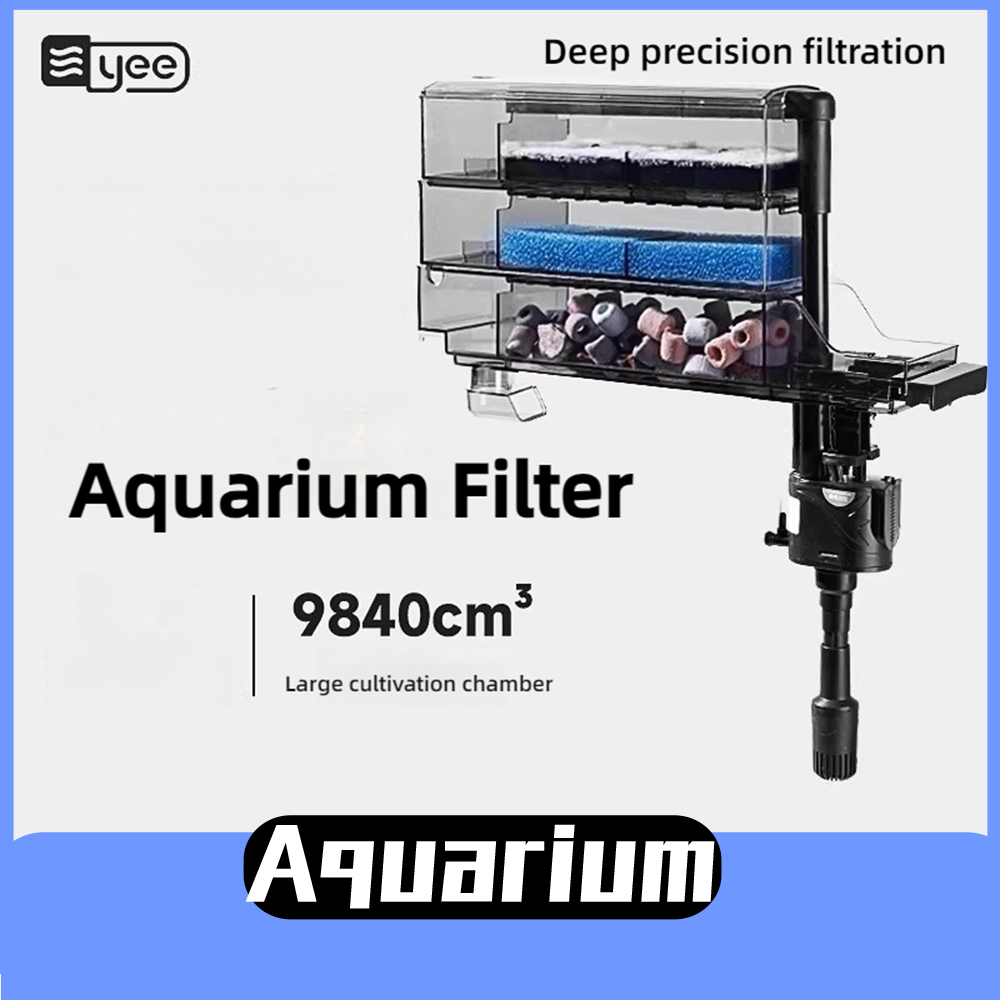 Reef Tank Filter - Yee Aquariumfilter, Wasseraufbereitung, Filterbox, Zirkulation, 3-in-1-Top-Tropfbox,
