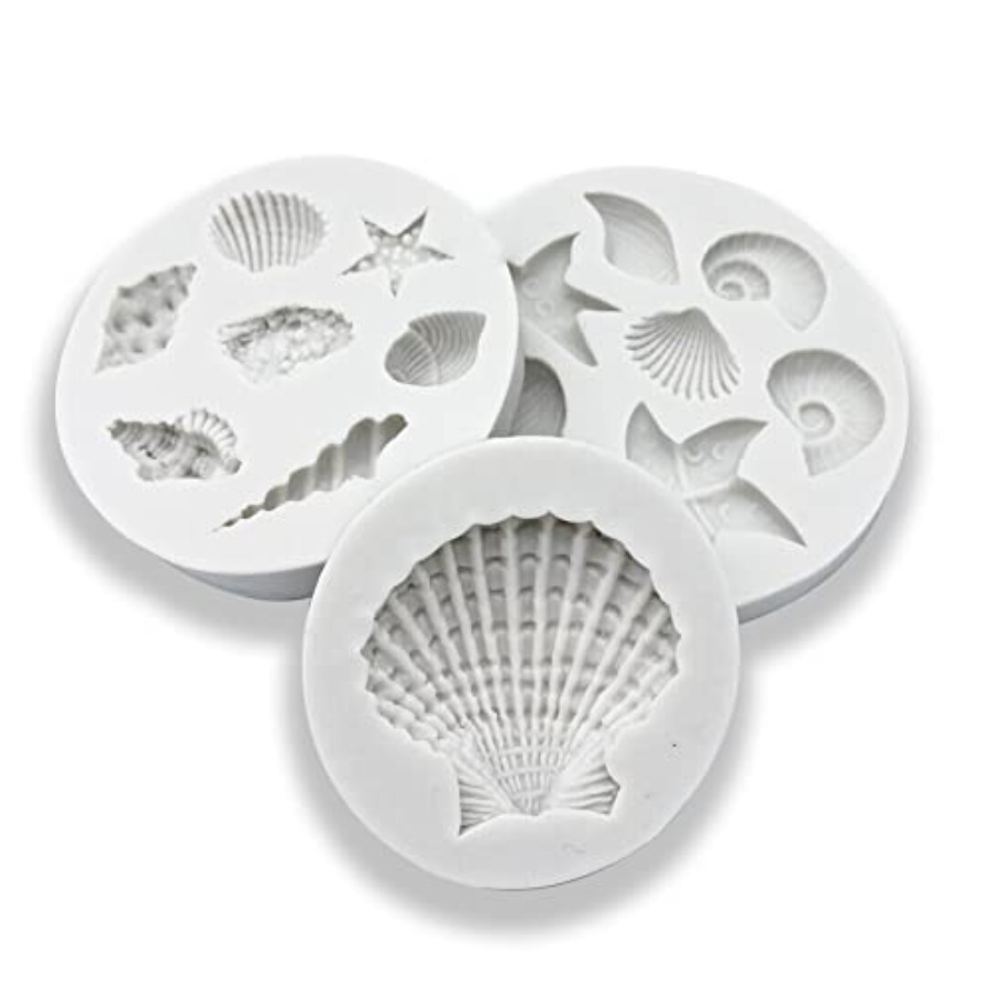 3-teiliges Silikon-Backformen- – Marine Coral Bewertung und Preis