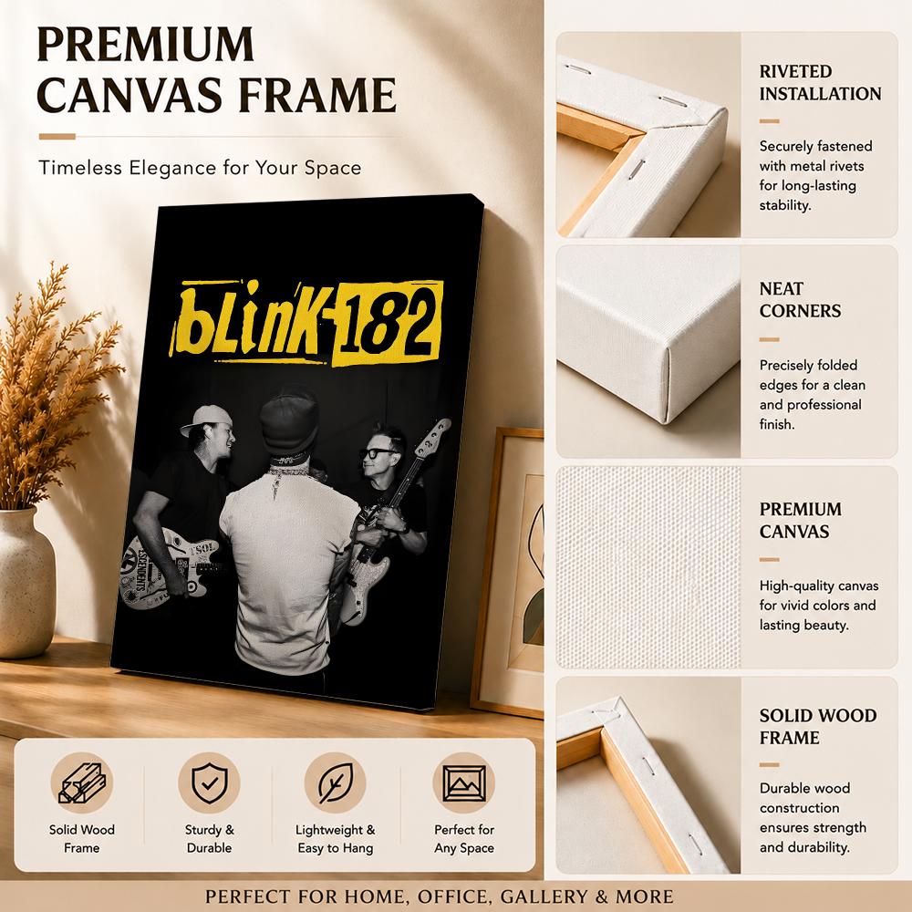 Rockband B-Blink 182, gerahmte – Live Rock Bewertung und Preis
